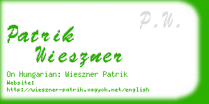 patrik wieszner business card